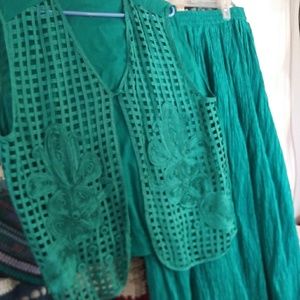 Two piece skirt and jacket